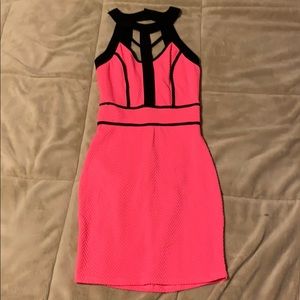 Pink mini dress